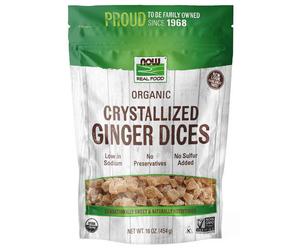 Ginger Dices Cristallizzati 1 lb Di Now Foods