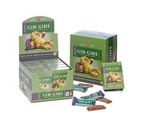 Ginger Gins | Gomma Dolce Zenzero | 12 Astucci Linguette Gommose Zenzero | Zenzero Gommoso Espositore Astucci | Ginger Gins Original