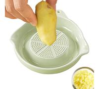 Ginger Grinder Plate, Garlic Grater Shredder Gadget for Kitchen Cooking, Multi Purpose Plate for Food Prep Catering Restaurant, for Garlic Ginger Turmeric Onion Cheese, Culinary for Home Chefs