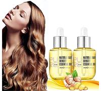 Ginger Hair Serum,Hair Growth Serum,Natural Hair Density Essential Oil,Ginger Essence Hair Serum,Thinning Treatment Hair Growth Oil,Fast Regrowth Oil Serum for Hair Loss (2pcs)