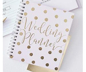 Ginger Ray - Agenda planner per matrimonio, 70 pagine, colore: Rosa e Oro