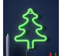 Ginger Ray Albero di Natale Neon Verde, 25 cm x 1.5 cm, Decorazione Camino Da Tavolo Decorazione