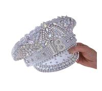 Ginger Ray Cappello con paillettes color argento per 18° compleanno, accessorio indossabile