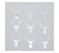Ginger Ray - Confezione da 20 tovaglioli di carta metallizzati per feste di Natale, colore: Argento
