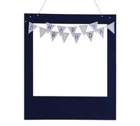 Ginger Ray Cornice portafoto personalizzata con scritta "Happy Birthday", colore blu, 72 cm (altezza) x 62,5 cm (larghezza)