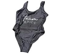 Ginger Ray Costume da Bagno Team Bride in Nero per Addio al Nubilato e Luna di Miele - S-L