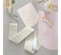 Ginger Ray- Floreale Measure The Bump Baby Shower Game con segnapunti e Nastro di misurazione, Pastello, FLB-111