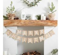 Ginger Ray- Christmas Bunting Natale Rustico, RC-803