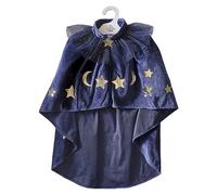 Ginger Ray Girls Navy Velvet Wizards Cape for Halloween Costume Parties