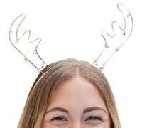 Ginger Ray Gold Christmas - Corna indossabili riutilizzabili con campanelle