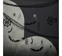 Ginger Ray Halloween sfondo con ragni appesi, pipistrelli e ragnatele