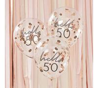 Ginger Ray Hello 50 Palloncini Compleanno - Mix It Up