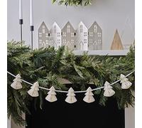 Ginger Ray NN-117 - Ghirlanda decorativa per albero di Natale a nido d'ape, 2 m, colore: panna