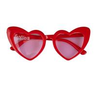 Ginger Ray Occhiali da sole rosa a forma di cuore, per addio al nubilato e addio al nubilato, occhiali da sole divertenti per adulti, con stampa della sposa della squadra, occhiali da sole per adulti