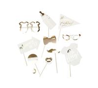 Ginger Ray Oh Baby Shower Photo Booth Puntelli Oro Sventato