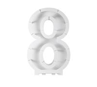 Ginger Ray Palloncino mosaico numero 8 decorazione festa di compleanno, oro rosa, arcobaleno