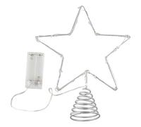 Ginger Ray Puntale per albero di Natale a forma di stella con luci, 25 cm, colore: