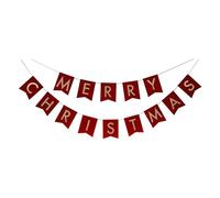 Ginger Ray RED-511 - Festone natalizio con scritta "Merry Christmas", colore: Rosso