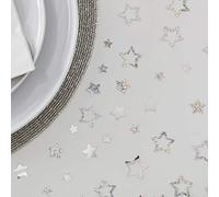 Ginger Ray Scatter Tavolo forma di stella con glitter argentati, Argento, SIL-405