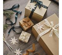 Ginger Ray Set di nastri e etichette regalo con stelle dorate