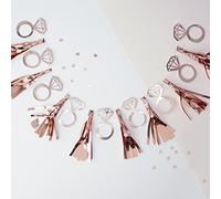 Ginger Ray TB-635 Ghirlanda per Addio al Nubilato con Anello in Oro Rosa