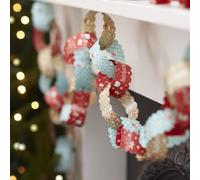 Ginger Ray Vintage Christmas Paper Chain Decorations - Vintage Noel