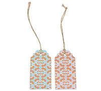 Ginger Ray Woodland Fox Etichette regalo per kit regalo, carta, miste