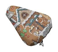 Gingerbread - Coprisedile per bici da casa piccolo, per uomo e donna, impermeabile, cuscino regolabile per bicicletta per ciclismo all'aperto