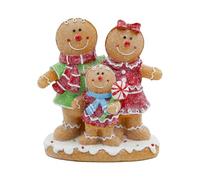 Gingerbread Decorations - Resin Statue Ornaments, Cute Table Statue, Christmas Resin Figurines Statues, Gingerbread Man Decor for Tabletop Desk Bedside Counter Living Room Bedroom Nursery