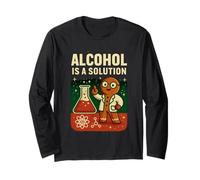 Gingerbread Fun Alcohol is a Solution, Festa Natalizia in Pigiama Maglia a Manica
