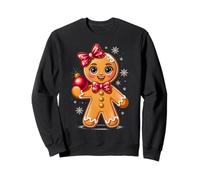 Gingerbread Girl Christmas Cookie Baking Xmas Women Kids Felpa