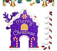 Gingerbread Golf Game - Holiday Tabletop Mini Golf Set, Christmas Party Activity, Festive Family Fun | IncludesGingerbread Holes, Mini Clubs, Colorful Balls, Indoor Game For Kids, Teens, Adults,