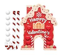 Gingerbread Golf Game Set - Candy Cane Clubs | Golf Game Valentines Day, Excellent Material, Versatile Use,Simple To Carry For Couples Men Women Golfers Family Holiday Party