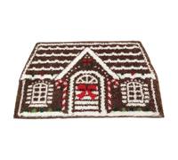 Gingerbread House Door Mat - Christmas House Doormat, 23.6x35.4inch Festive Non Slip Christmas Doormat | Winter Kitchen Bath Outdoor Floor Mat For Entrance, Shower, Home, Bedroom, Living Room