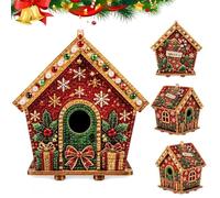 gingerbread house pearl art kit,diy christmas pearl beads art(C)