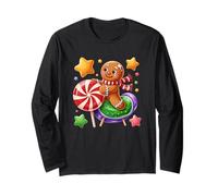 Gingerbread Joy Candy Wonderland Maglia a Manica