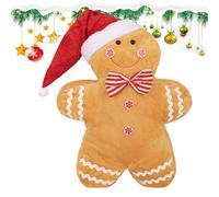 Gingerbread Man - 19.69x14.17 pollici di peluche e pp cotone | da uomo di pan di, delizioso, offrendo comfort e calore, miglioramento degli spazi interni, animale di peluche | Camera d