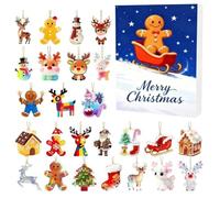 Gingerbread Man Christmas Countdown | Ornamento 2D 24 giorni 2025 | Acrilico Pan di Man Countdown Calendari | Per Vacanze Aula Scrivania Parete Albero Bambini Bambino Adolescente Adulto