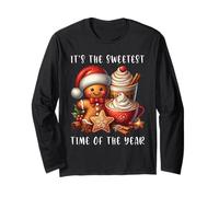 Gingerbread Man Christmas It's The Sweet Time of Year Maglia a Manica