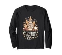 Gingerbread Man Cozy Baking Christmas Cookie Crew Maglia a Manica