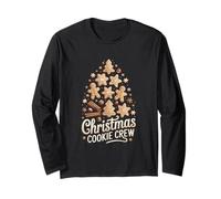 Gingerbread Man Cozy Baking Christmas Cookie Crew Maglia a Manica