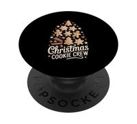 Gingerbread Man Cozy Baking Christmas Cookie Crew PopSockets PopGrip Adesivo