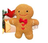 Gingerbread Man - Decorazioni natalizie di pan di zenzero, giocattoli di peluche a forma di omino di pan di zenzero, morbidi cuscini decorativi per ragazzi e ragazze, soggiorno, asilo, casa, ufficio