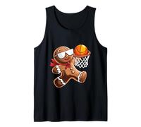 Gingerbread Man Dunk Basketball Christmas Holiday Xmas Canotta