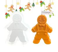 Gingerbread Man Mold - Silicone Mold | Reusable Gingerbread Man Molds | Soft Resin DIY Molds For Gift DIY Scented Candle Chocolate Plaster Ornaments