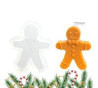 Gingerbread Man Mold - Stampo in silicone | Reusable Gingerbread Man Molds | Soft Resin DIY Molds for Gift DIY Scented Candle Chocolate Plaster Ornaments