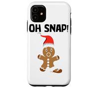 Gingerbread Man Oh Snap Cookie Christmas Stocking Stuffer Custodia per iPhone 11