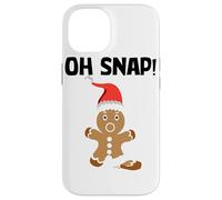 Gingerbread Man Oh Snap Cookie Christmas Stocking Stuffer Custodia per iPhone 14
