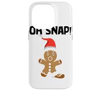 Gingerbread Man Oh Snap Cookie Christmas Stocking Stuffer Custodia per iPhone 14 Pro
