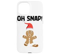 Gingerbread Man Oh Snap Cookie Christmas Stocking Stuffer Custodia per iPhone 15